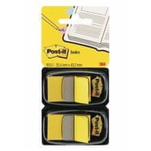 Post-It Záložky v zásobníku, žlté, 2x 50 záložiek