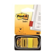 Post-It Záložky, 25,4x43,2 mm, žlté, 50 záložiek