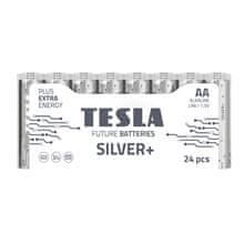 TESLA Alkal. batéria SILVER+ LR6, typ AA, 24 ks