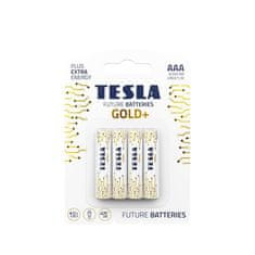 TESLA Alkal. batéria GOLD+ LR03, typ AAA, 4 ks