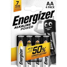 Energizer Alkalické batérie Power 1,5 V, typ AA, 4ks