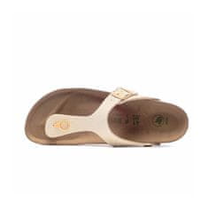 Birkenstock Šľapky zlatá 41 EU Gizeh Tex Canvas Eggshell Veg