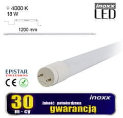 slomart Sada: 10x hermetická LED lampa IP65 + 20x LED žiarivka 120cm 18w T8 4000K G13 neutr.