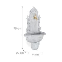 Relax Starožitná fontána s umývadlom, RD28966, biela