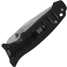 Fox Knives BF-114 BLACK FOX vreckový nôž s asistenciou 7,5 cm, čierna, G10, nylonové puzdro