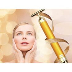 Solex Masážny prístroj na tvár vibračný ENERGY BEAUTY BAR GOLD