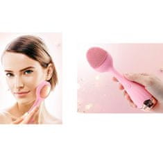 Solex Sónická kefka na čistenie a masírovanie tváre FACIAL CLEANSING MASSAGER AE-619 PINK