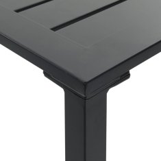 Petromila vidaXL Barový stolík, čierny 100x50x110 cm, oceľ s práškovou úpravou