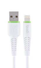 SEFIS nabíjací dátový kábel GR2 s konektormi USB-A a Lightning 1,2m biela