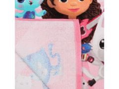 DreamWorks Mačací domček Gabi Detská uterák, pončo s kapucňou pre dievčatko 50x115 cm OEKO-TEX 
