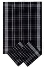 Svitap J.H.J. SVITAP Utierka Pozitív egyptská bavlna čierna / biela 50x70 cm balenie 3 ks