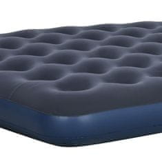 OUTSUNNY Air Bed Skladacia Double Camping Posteľ, Tmavomodrá, 203X152X22Cm 