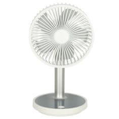 KIK KX3691 Stolný biely ventilátor 30 cm