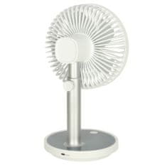 KIK KX3691 Stolný biely ventilátor 30 cm