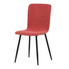 Autronic Moderní jídelní židle Židle jídelní, červená látka, černý kov (DCL-964 RED2)