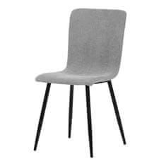 Autronic Moderní jídelní židle Židle jídelní, šedá látka, černý kov (DCL-964 GREY2)