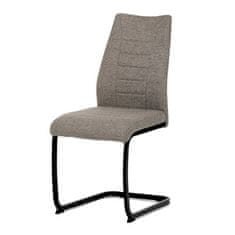 Autronic Moderní jídelní židle Židle jídelní, béžová látka, černé kovové nohy (DCL-438 BR2)