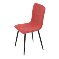 Autronic Moderní jídelní židle Židle jídelní, červená látka, černý kov (DCL-964 RED2)