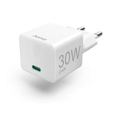 HAMA Nabíječka do sítě 30W, GaN, USB-C PD/ QC - bílá