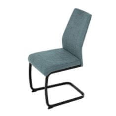 Autronic Moderní jídelní židle Židle jídelní, zelená látka, černé kovové nohy (DCL-438 GRN2)