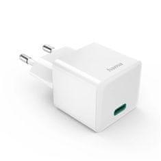 HAMA Nabíječka do sítě 30W, GaN, USB-C PD/ QC - bílá