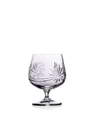 Bohemia Crystal ručne brúsené poháre na Brandy a koňak (set po 6ks)