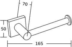 Mexen Chrómový držiak toaletného papiera Mexen Rufo - 7050933-00 - MEXEN