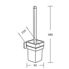 Mexen Mexen Asis WC kefa chróm - 7017650-00 - MEXEN