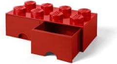 LEGO Úložný box so šuplíkmi 8 - červený