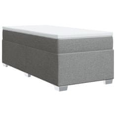 Petromila vidaXL Boxspring posteľ s matracom bledosivý 100x200 cm látka