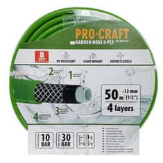 Procraft Zahradní hadice PR-4GH1350 4 vrstvy, 1/2 50 m