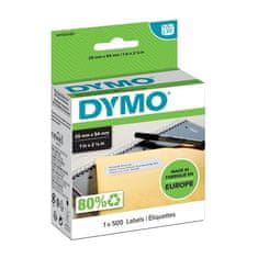 Dymo Papierové štítky LW, 54 x 25 mm, biele, 500 ks