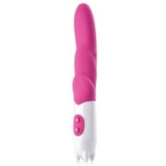 XSARA Silikonový vibrátor 10 sex programů - erotické drážkování - 79483498