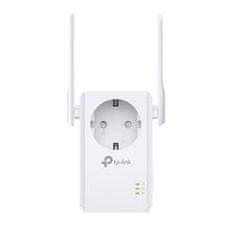 TP-LINK Wi-Fi Range Extender, nástenný 300Mbps, AC-Passthrough, 2x externá anténa, 1x 10/100Mbps Port