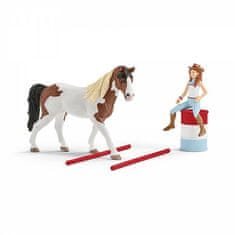 Schleich Horse Club 42441 Hannah a jazdecká sada na western