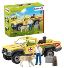 Schleich Farm World 42503 Záchranné terénne auto s veterinárom