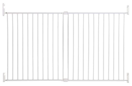 Dreambaby Zábrana bezpečnostná Broadway 2-panelová extra široká 76-134,5 cm biela