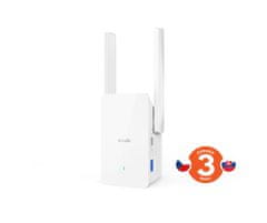 Tenda A33 - WiFi Range Extender AX3000 WiFi 6, opakovač 2976 Mb/s, 1x GLAN 1 Gb/s, WPS, 2x 5dBi, WPA3