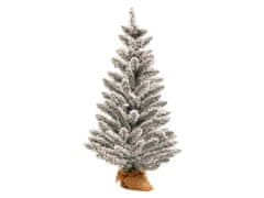 LAALU Zdobený umelý vianočný stromček SNOWBIRD 60 cm s LED OSVETLENÍM V KVETINÁČI