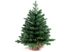 LAALU Zdobený umelý vianočný stromček SANTA II 60 cm s LED OSVETLENÍM V KVETINÁČI