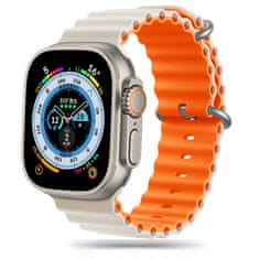 Tech-protect Iconband Pro remienok na Apple Watch 42/44/45/49mm, starlight / orange