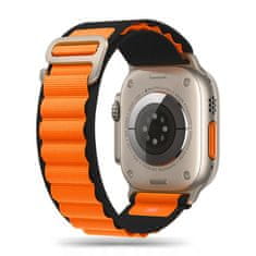 Tech-protect Nylon remienok na Apple Watch 42/44/45/49mm, black / orange