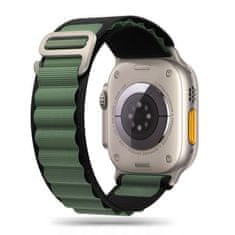 Tech-protect Nylon remienok na Apple Watch 42/44/45/49mm, black / military green