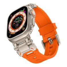 Tech-protect Delta Pro remienok na Apple Watch 42/44/45/49mm, orange / titanium