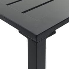 Petromila vidaXL Barový stolík, čierny 100x100x110 cm, oceľ s práškovou úpravou