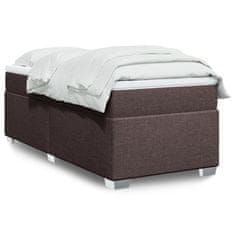 shumee Boxspring posteľ s matracom tmavohnedá 90x190 cm látka