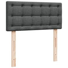 Petromila vidaXL Boxspring posteľ s matracom tmavosivá 90x190 cm látka