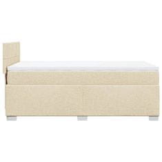 Petromila vidaXL Boxspring posteľ s matracom krémová 100x200 cm látka