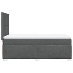 Petromila vidaXL Boxspring posteľ s matracom tmavosivá 90x190 cm látka