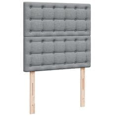 Petromila vidaXL Boxspring posteľ s matracom bledosivý 100x200 cm látka